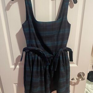 Plaid Sleeveless mini Dress